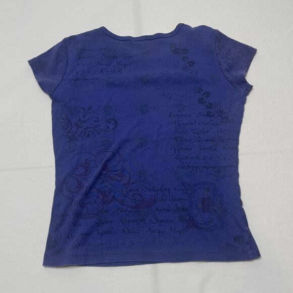Size Small Y2K-inspired deep violet fitted Baby tee - Picture 3 of 5
